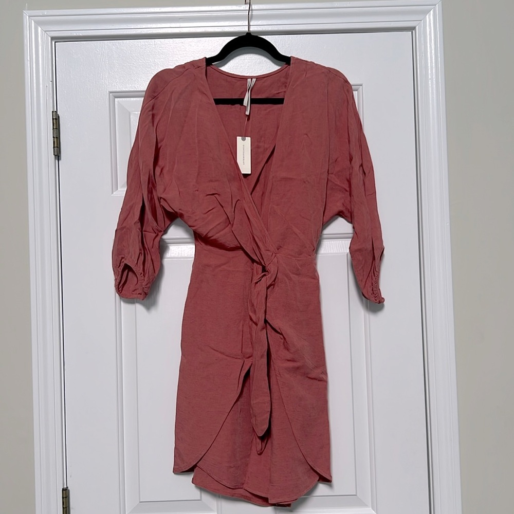 Anthropologie rose summer dress - size 4